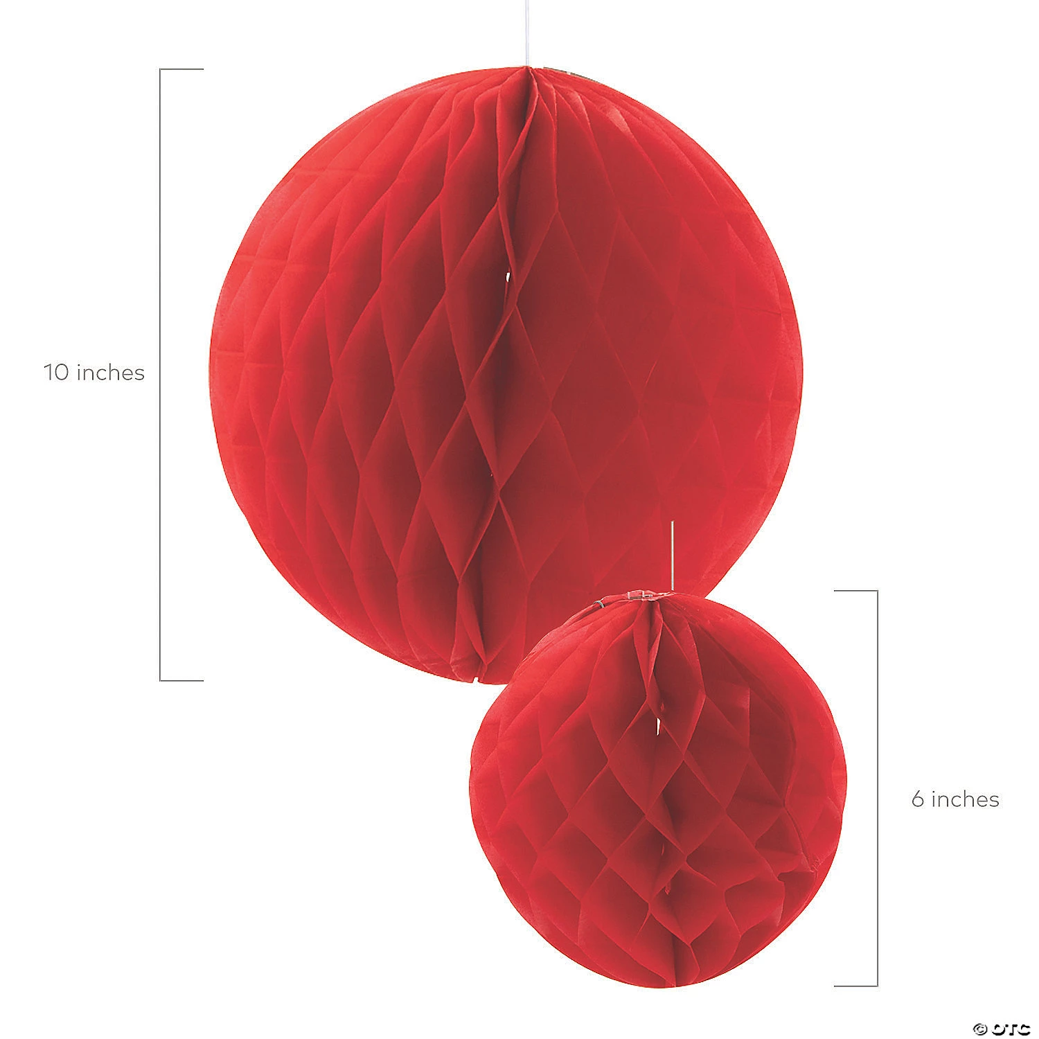 Hanging Honeycomb Decorations - 6 Pc. 4 Hanging Honeycomb Decorations - 6 Pc. - Image 2