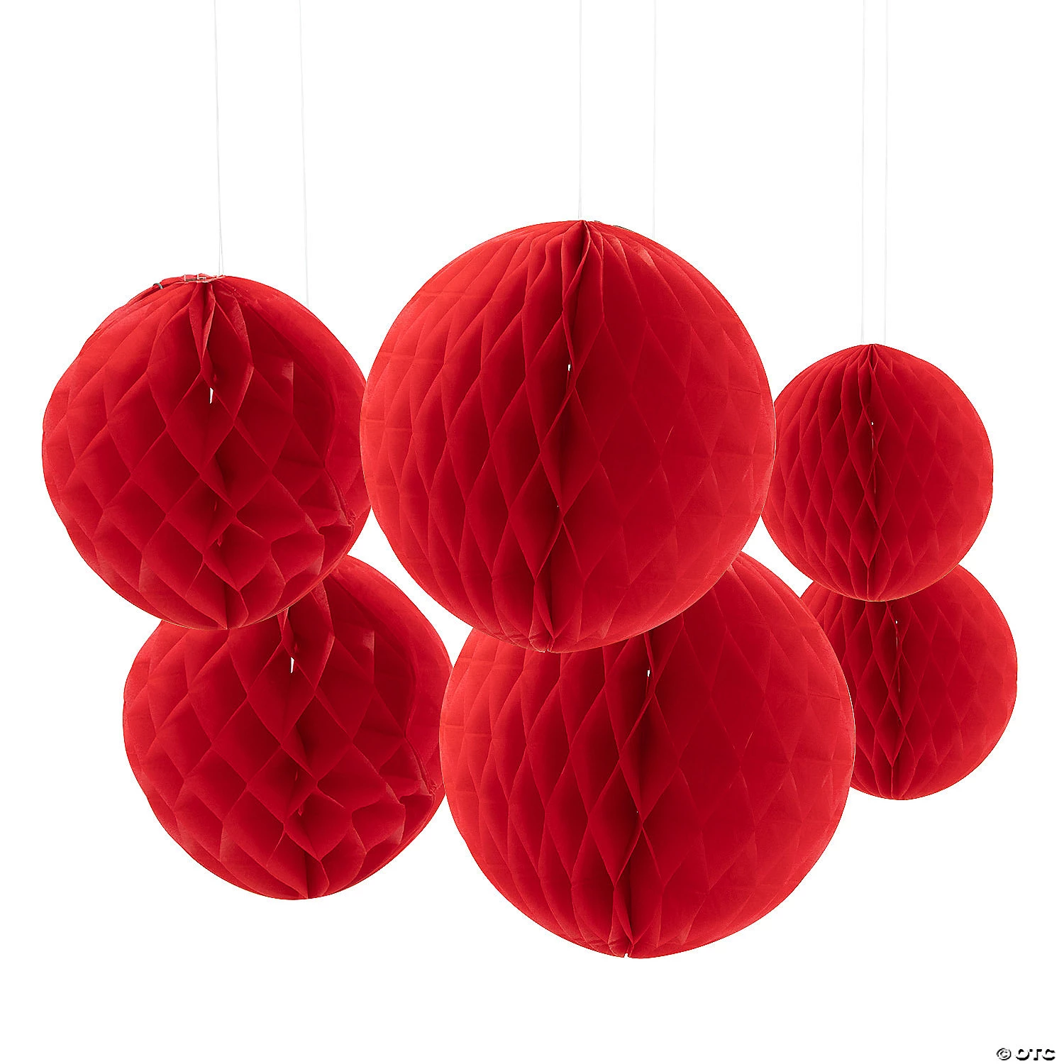 Hanging Honeycomb Decorations - 6 Pc. 3 Hanging Honeycomb Decorations - 6 Pc.