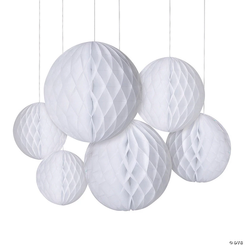 Hanging Honeycomb Decorations - 6 Pc. 3 Hanging Honeycomb Decorations - 6 Pc.
