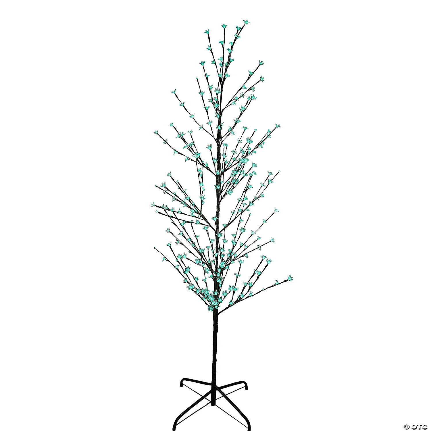 6' Pre-Lit Cherry Blossom Flower Artificial Spring Tree - Green LED Lights 3 6' Pre-Lit Cherry Blossom Flower Artificial Spring Tree - Green LED Lights