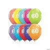 60th Birthday Sparkle 11" Latex Balloon Assortment - 6 Pc. -Party Decorations Sales Shop 60th birthday sparkle 11 latex balloon assortment 6 pc 13838673