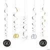 60th Birthday Sparkling Celebration Hanging Swirl Decorations - 12 Pc. 1 60th Birthday Sparkling Celebration Hanging Swirl Decorations - 12 Pc. -Party Decorations Sales Shop 60th birthday sparkling celebration hanging swirl decorations 12 pc 13773871