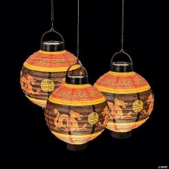 7 1/2" Light-Up Chinese Lanterns - 3 Pc. -Party Decorations Sales Shop 7 1 2 light up chinese lanterns 3 pc 70 2494 a01