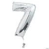 "7" Shaped Number 34" Mylar Balloon