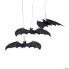 8 1/2" Halloween Hanging Bat Ceiling Decorations - 3 Pc. -Party Decorations Sales Shop 8 1 2 halloween hanging bat ceiling decorations 3 pc 25 3333