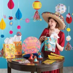 8" - 10" Fiesta Floral Bright Hanging Paper Lanterns - 2 Pc. -Party Decorations Sales Shop 8 10 fiesta floral bright hanging paper lanterns 2 pc 13939562 a02