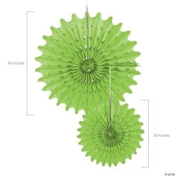 Hanging Tissue Paper Fans - 12 Pc. 6 Hanging Tissue Paper Fans - 12 Pc. -Party Decorations Sales Shop 8 10 lime green hanging tissue paper fans 12 pc 3 4220 a01