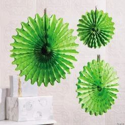 Hanging Tissue Paper Fans - 12 Pc. 7 Hanging Tissue Paper Fans - 12 Pc. -Party Decorations Sales Shop 8 10 lime green hanging tissue paper fans 12 pc 3 4220 a02