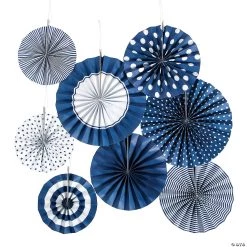 Hanging Paper Fan Assortment - 8 Pc.