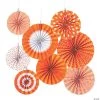 Hanging Paper Fan Assortment - 8 Pc. -Party Decorations Sales Shop 8 10 orange hanging paper fan assortment 8 pc 13943282