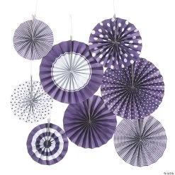 Hanging Paper Fan Assortment - 8 Pc.