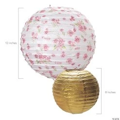 8" - 12" Butterfly Floral Hanging Paper Lanterns - 6 Pc. -Party Decorations Sales Shop 8 12 butterfly floral hanging paper lanterns 6 pc 13938139 a01