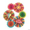 8" - 12" Fiesta Paper Hanging Paper Fans - 6 Pc. -Party Decorations Sales Shop 8 12 fiesta paper hanging paper fans 6 pc 13935753