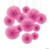 Hanging Tissue Paper Fans - 12 Pc. 1 Hanging Tissue Paper Fans - 12 Pc. -Party Decorations Sales Shop 8 16 candy pink hanging paper fans 12 pc 3 4217