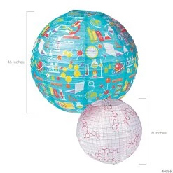 8" - 16" Science Party Hanging Paper Lanterns - 6 Pc. -Party Decorations Sales Shop 8 16 science party hanging paper lanterns 6 pc 13742465 a01