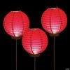 Light-Up Paper Lantern Balloons - 3 Pc. -Party Decorations Sales Shop 8 red light up balloon hanging paper lanterns 3 pc 13744564
