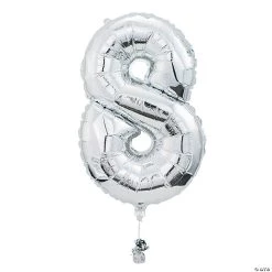 "8" Shaped Number 34" Mylar Balloon