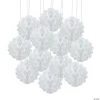 Hanging Tissue Paper Balls - 12 Pc. 1 Hanging Tissue Paper Balls - 12 Pc. -Party Decorations Sales Shop 8 white hanging honeycomb tissue paper balls 12 pc 3 3117