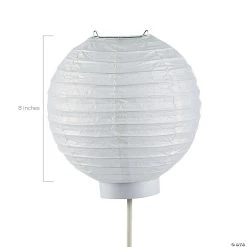 Light-Up Paper Lantern Balloons - 3 Pc. -Party Decorations Sales Shop 8 white light up paper lantern balloons 3 pc 13744566 a02