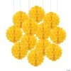 Hanging Tissue Paper Balls - 12 Pc. 2 Hanging Tissue Paper Balls - 12 Pc. -Party Decorations Sales Shop 8 yellow hanging tissue paper balls 12 pc 3 3111