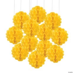 Hanging Tissue Paper Balls - 12 Pc.