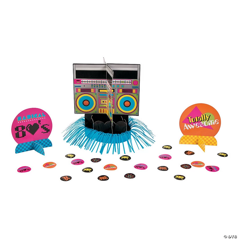 80s Party Table Decorating Kit - 23 Pc. 3 80s Party Table Decorating Kit - 23 Pc.