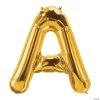 A Gold Letter 34" Mylar Balloon -Party Decorations Sales Shop a gold letter 34 mylar balloon13908564