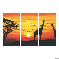 African Safari Backdrop - 3 Pc. -Party Decorations Sales Shop african safari backdrop 3 pc 13718508 a01