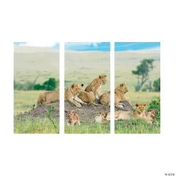 African Safari VBS Lion Backdrop - 3 Pc. -Party Decorations Sales Shop african safari vbs lion backdrop 3 pc 13826765 a01