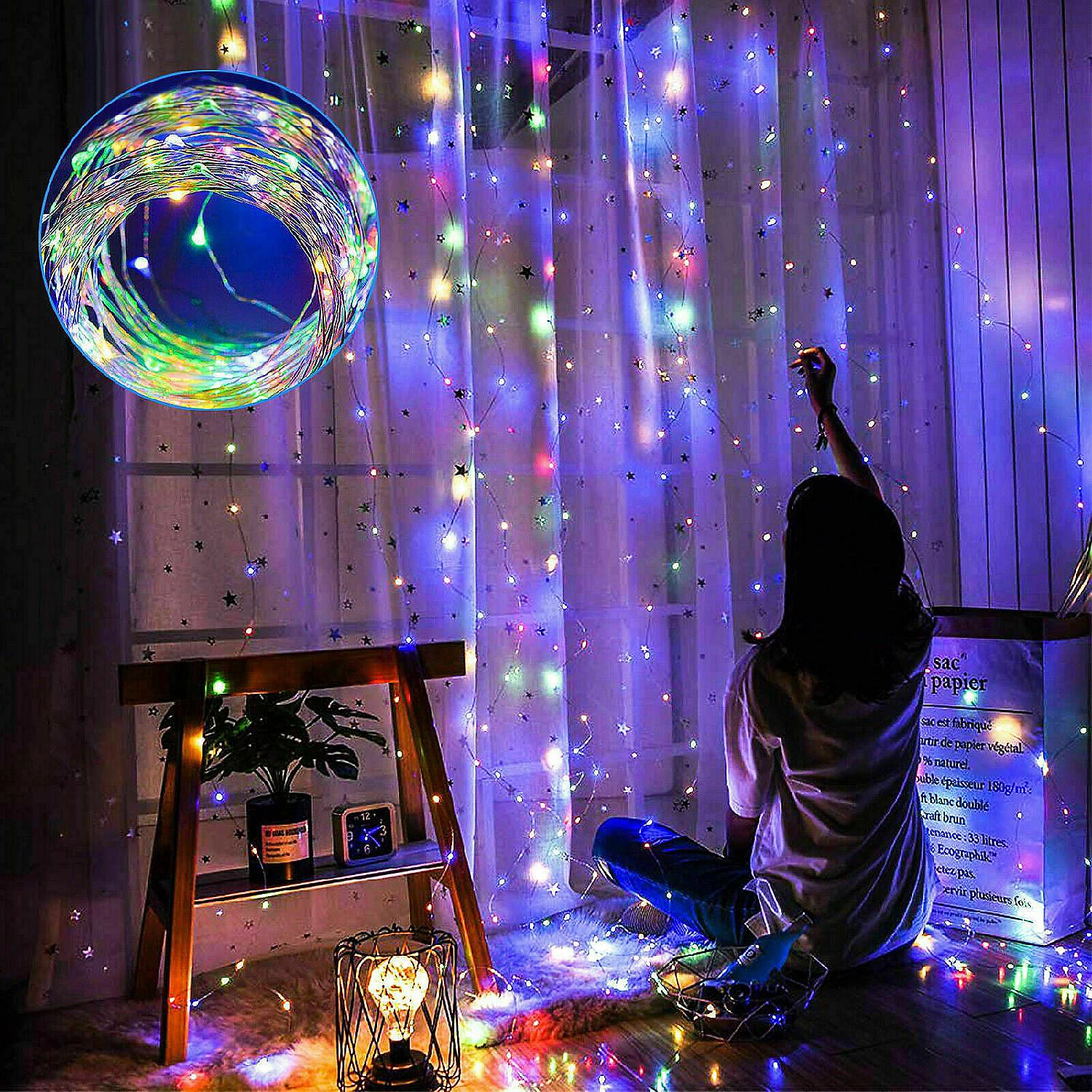 AGPtek 400 LED Colorful Fairy String Lights 4 AGPtek 400 LED Colorful Fairy String Lights - Image 2