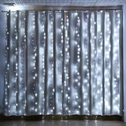 AGPtek 448LED White String Curtain Lights 7 AGPtek 448LED White String Curtain Lights -Party Decorations Sales Shop agptek 448led white string curtain lights14207765 a01NOWA