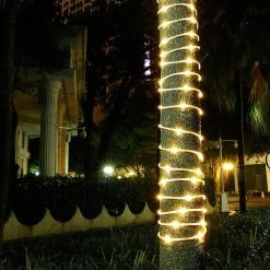 AGPtek 75.5FT Warm White Solar Rope Lights 9 AGPtek 75.5FT Warm White Solar Rope Lights -Party Decorations Sales Shop agptek 75 5ft warm white solar rope lights14207752 a03NOWA