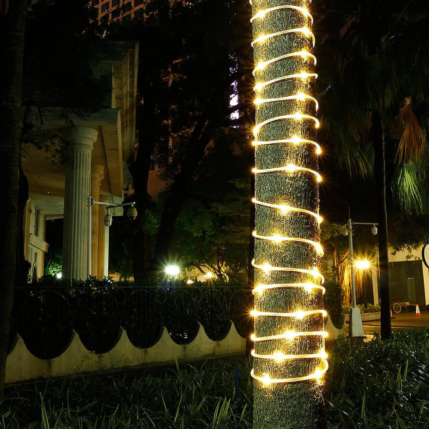 AGPtek 75.5FT Warm White Solar Rope Lights 6 AGPtek 75.5FT Warm White Solar Rope Lights - Image 4