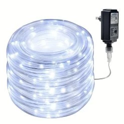 AGPtek 75.5FT White Rope String Fairy Lights