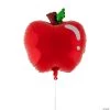 Apple-Shaped 18" Mylar Balloons - 3 Pc.