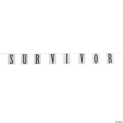 Awareness Survivor Pennant Banner