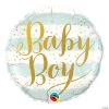 Baby Boy Blue Stripes 18" Mylar Balloon -Party Decorations Sales Shop baby boy blue stripes 18 mylar balloon13993388