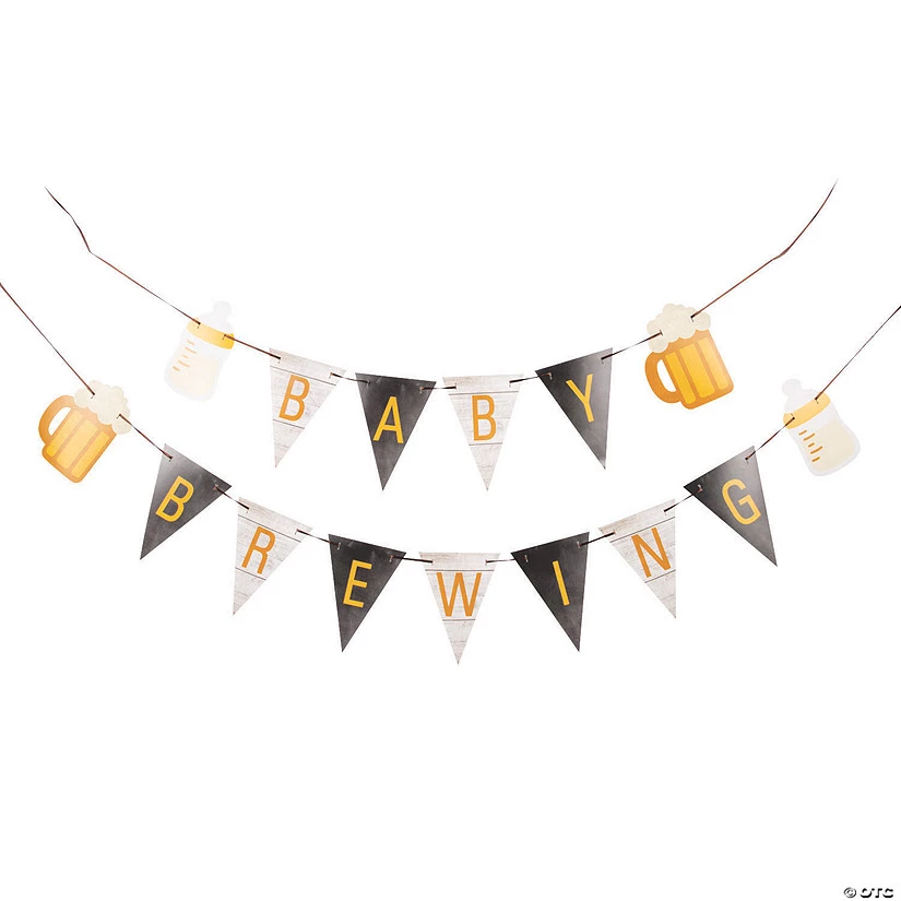 Baby Brewing Pennant Banner - 2 Pc. 3 Baby Brewing Pennant Banner - 2 Pc.