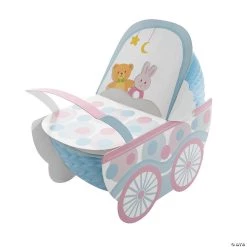 Baby Carriage Honeycomb Centerpieces - 2 Pc.