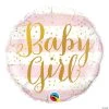 Baby Girl Pink Stripes 18" Mylar Balloon