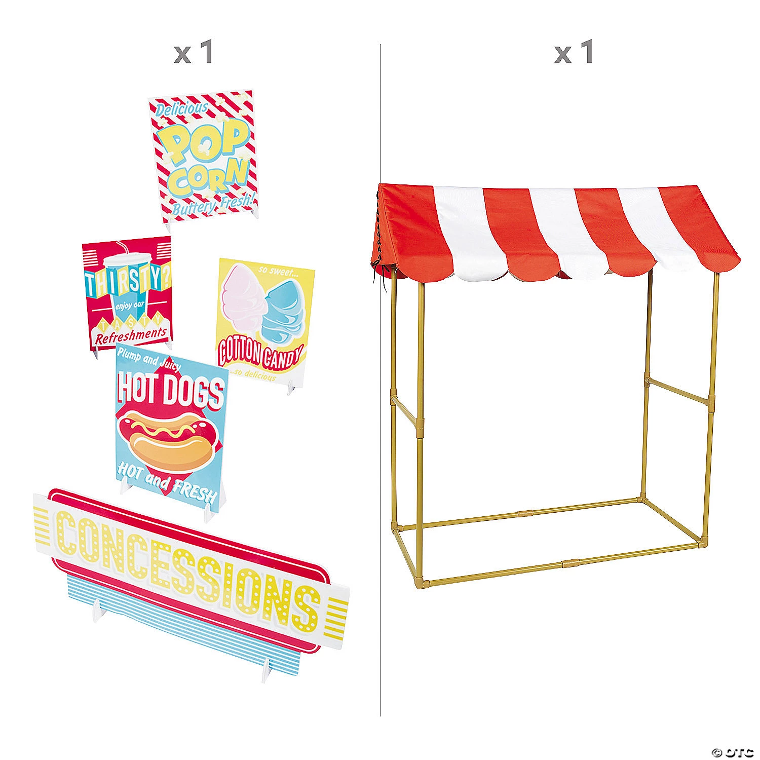 Baseball Concessions Stand Tabletop Tent Kit - 6 Pc. 4 Baseball Concessions Stand Tabletop Tent Kit - 6 Pc. - Image 2