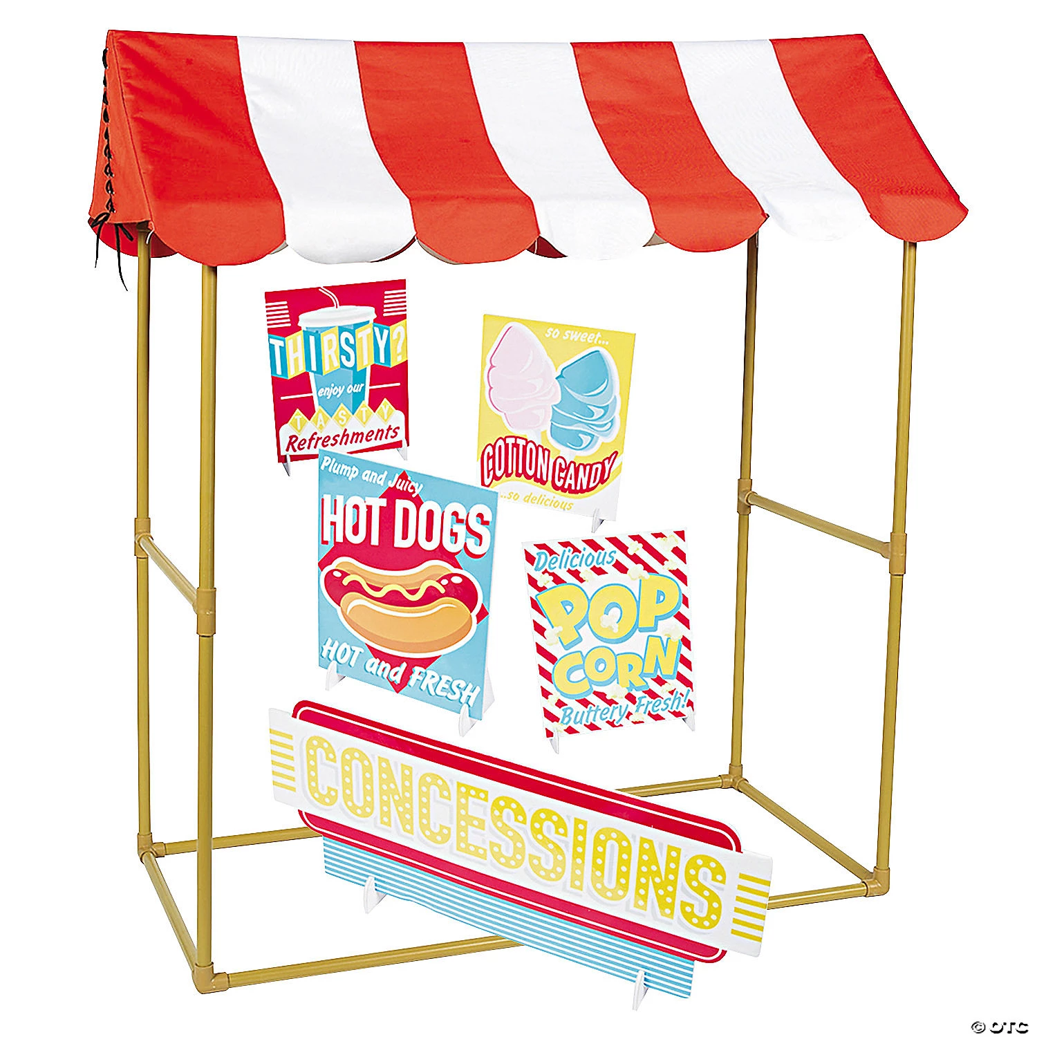 Baseball Concessions Stand Tabletop Tent Kit - 6 Pc. 3 Baseball Concessions Stand Tabletop Tent Kit - 6 Pc.
