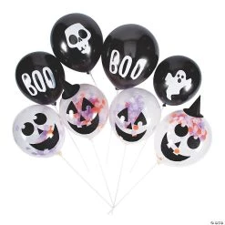 Basic Boo Confetti 11" Latex Balloon Kit