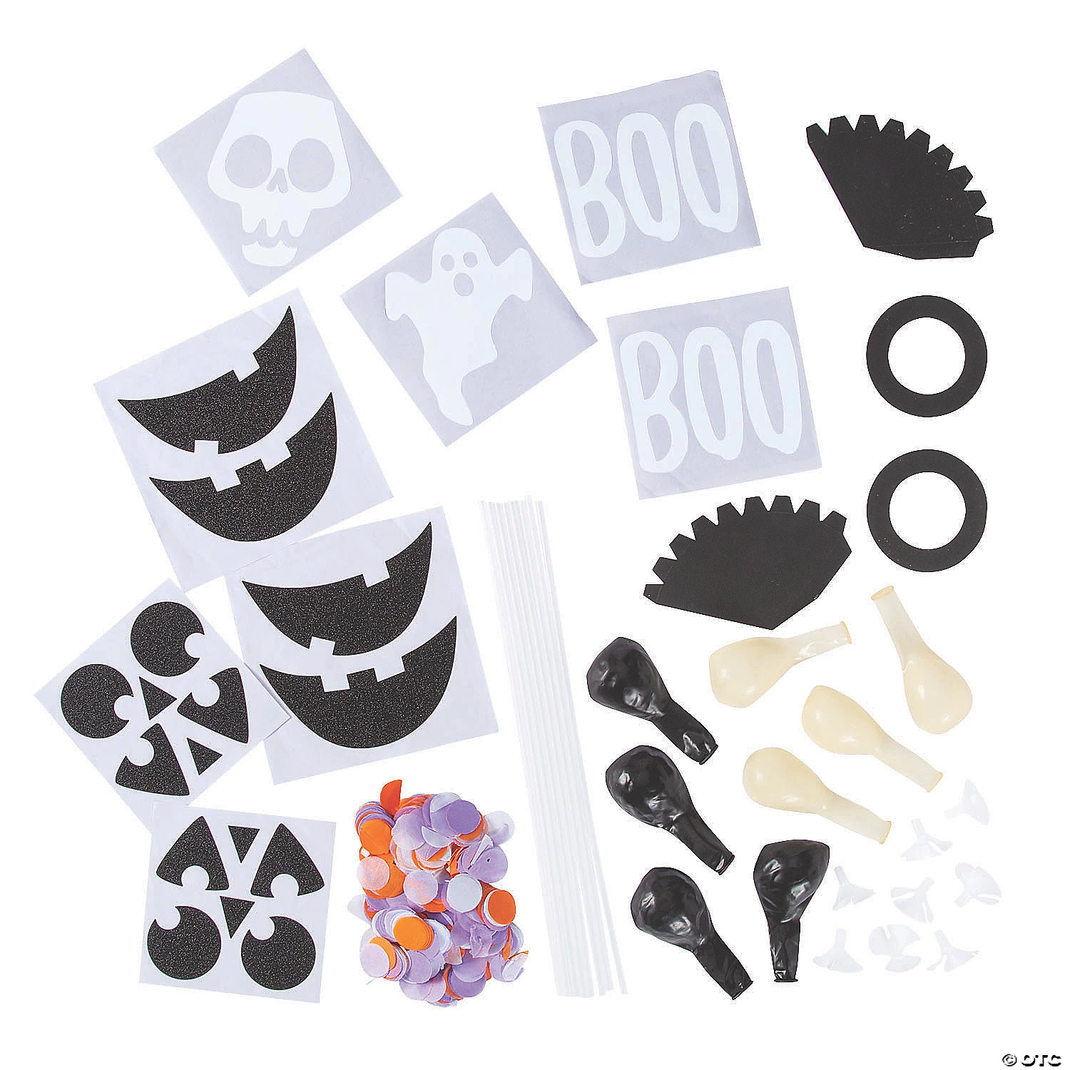 Basic Boo Confetti 11" Latex Balloon Kit 4 Basic Boo Confetti 11" Latex Balloon Kit - Image 2