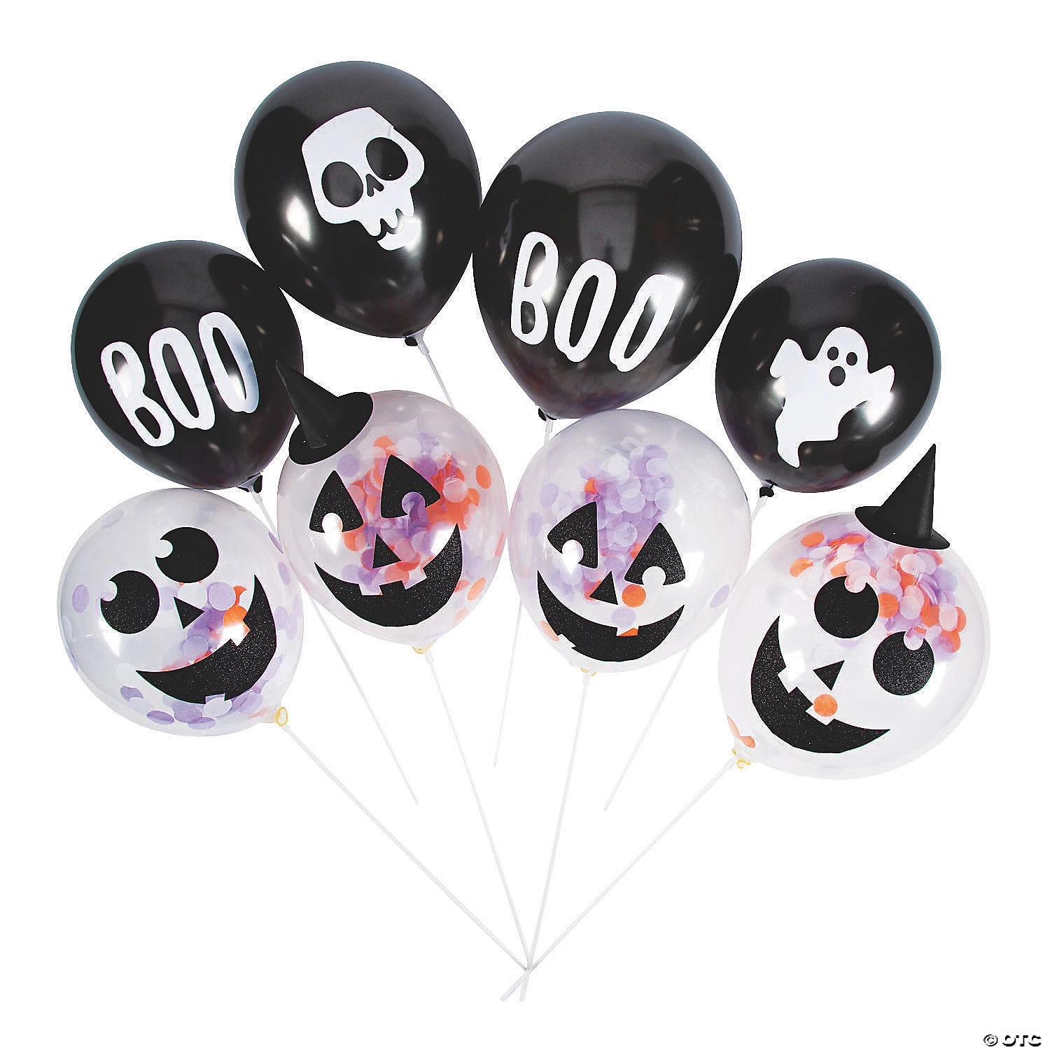 Basic Boo Confetti 11" Latex Balloon Kit 3 Basic Boo Confetti 11" Latex Balloon Kit