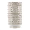 Benzara, 10" White Embossed Ceramic Vase -Party Decorations Sales Shop benzara 10 white embossed ceramic vase14229346NOWA