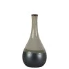 Benzara, 11.25" Glossy Gray Bellied Stoneware Vase With Black Banded Rim 1 Benzara, 11.25" Glossy Gray Bellied Stoneware Vase With Black Banded Rim -Party Decorations Sales Shop benzara 11 25 glossy gray bellied stoneware vase with black banded rim14236642NOWA