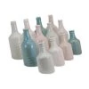 Benzara, 6" Sea blue, Off-white Sadler Mini Vases 12 Pc