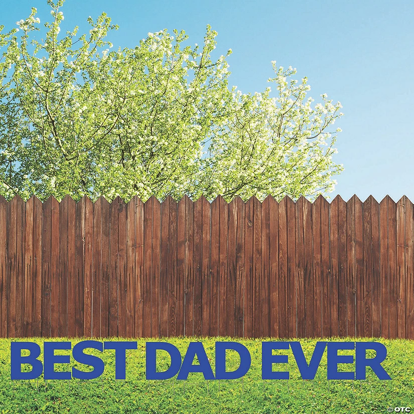 Best Dad Ever Blue Letters Yard Sign 3 Best Dad Ever Blue Letters Yard Sign