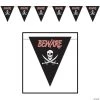 Beware Of Pirates Giant Pennant Banner -Party Decorations Sales Shop beware of pirates giant pennant bannerbg57679